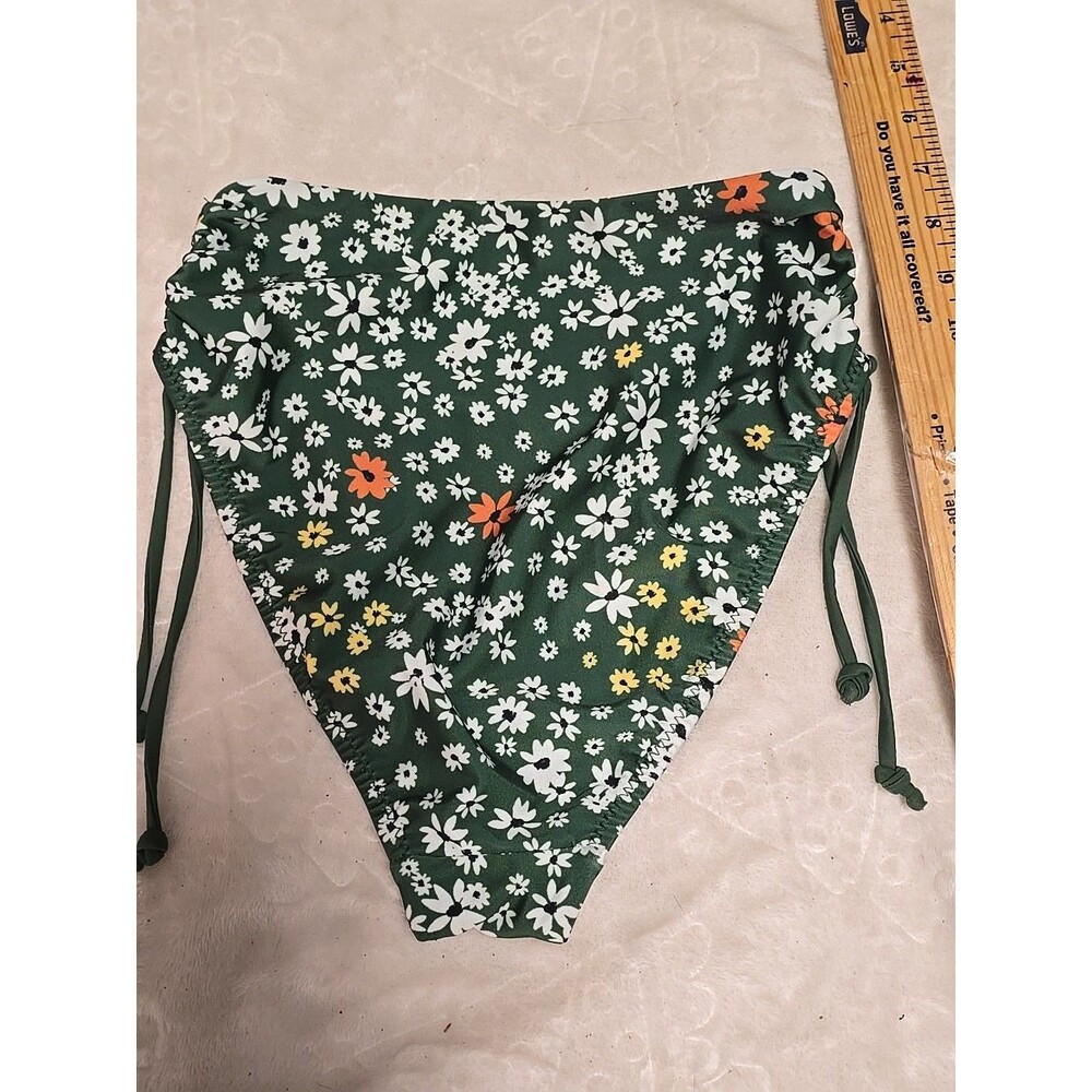 GALAMAR Daisy Dance Strappy Bikini Bottom GREEN XS